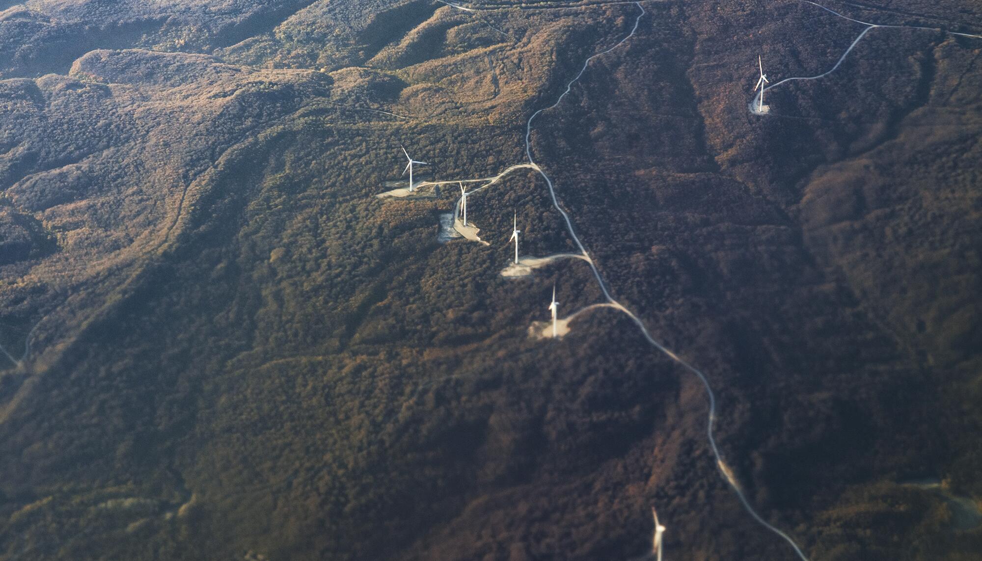 Parque eólico cielo